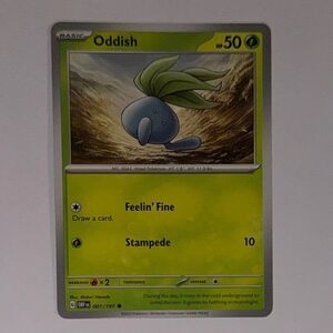 Pokémon Card: Oddish #1/197 (Pokemon Obsidian Flames)